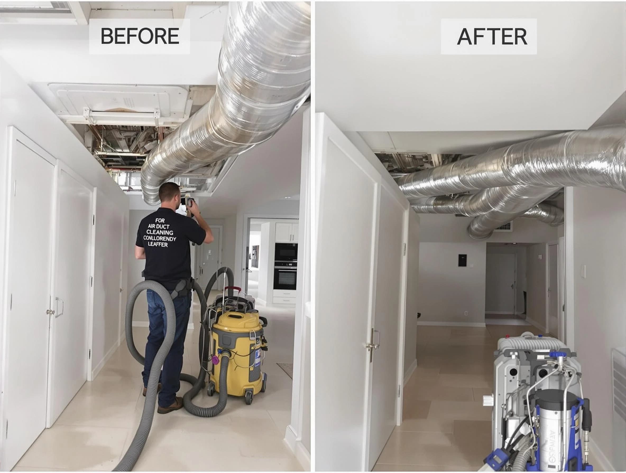 Coopertown Air Duct Cleaning professional performing thorough air duct cleaning in Coopertown