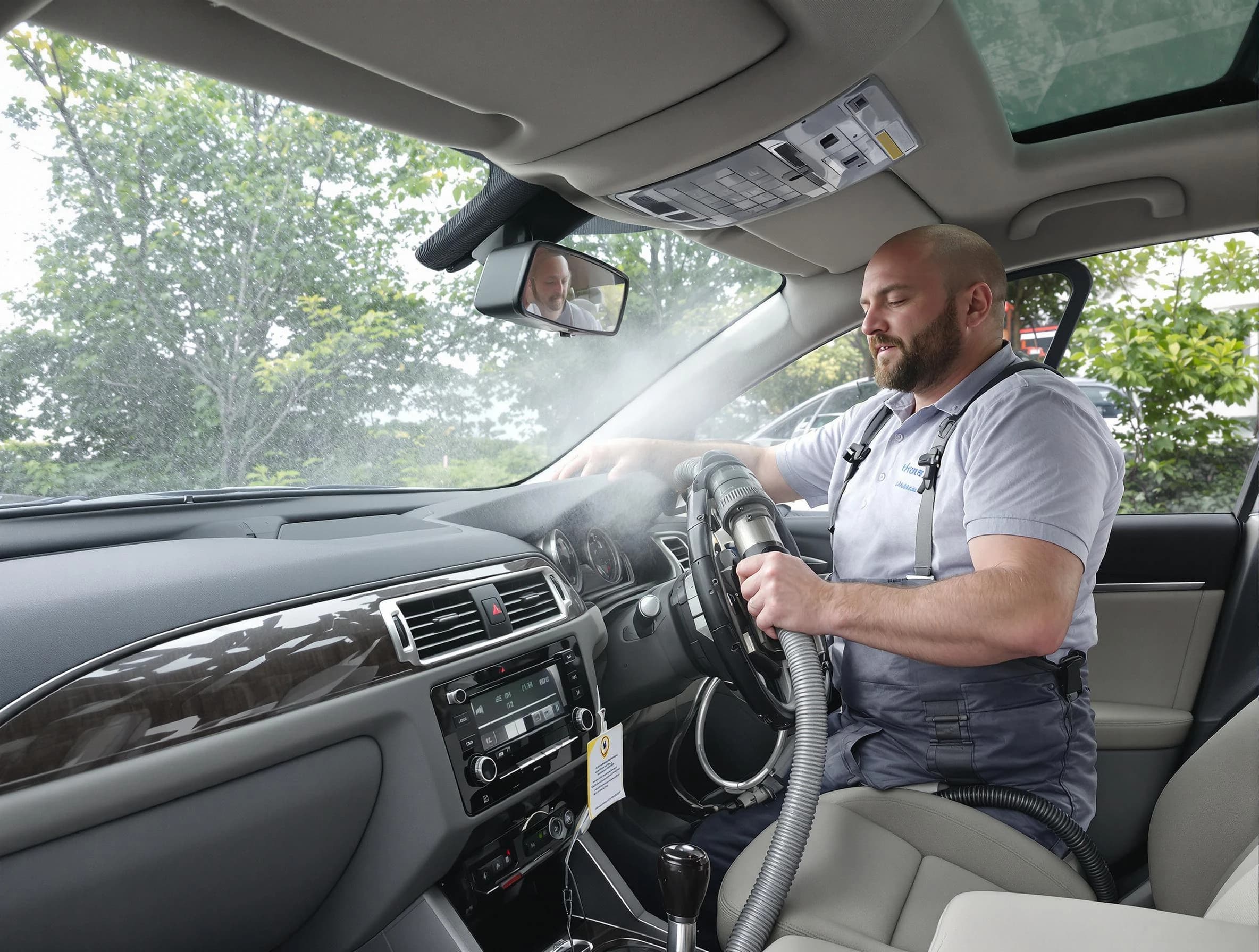 Coopertown Air Duct Cleaning specialist performing professional car duct cleaning in Coopertown