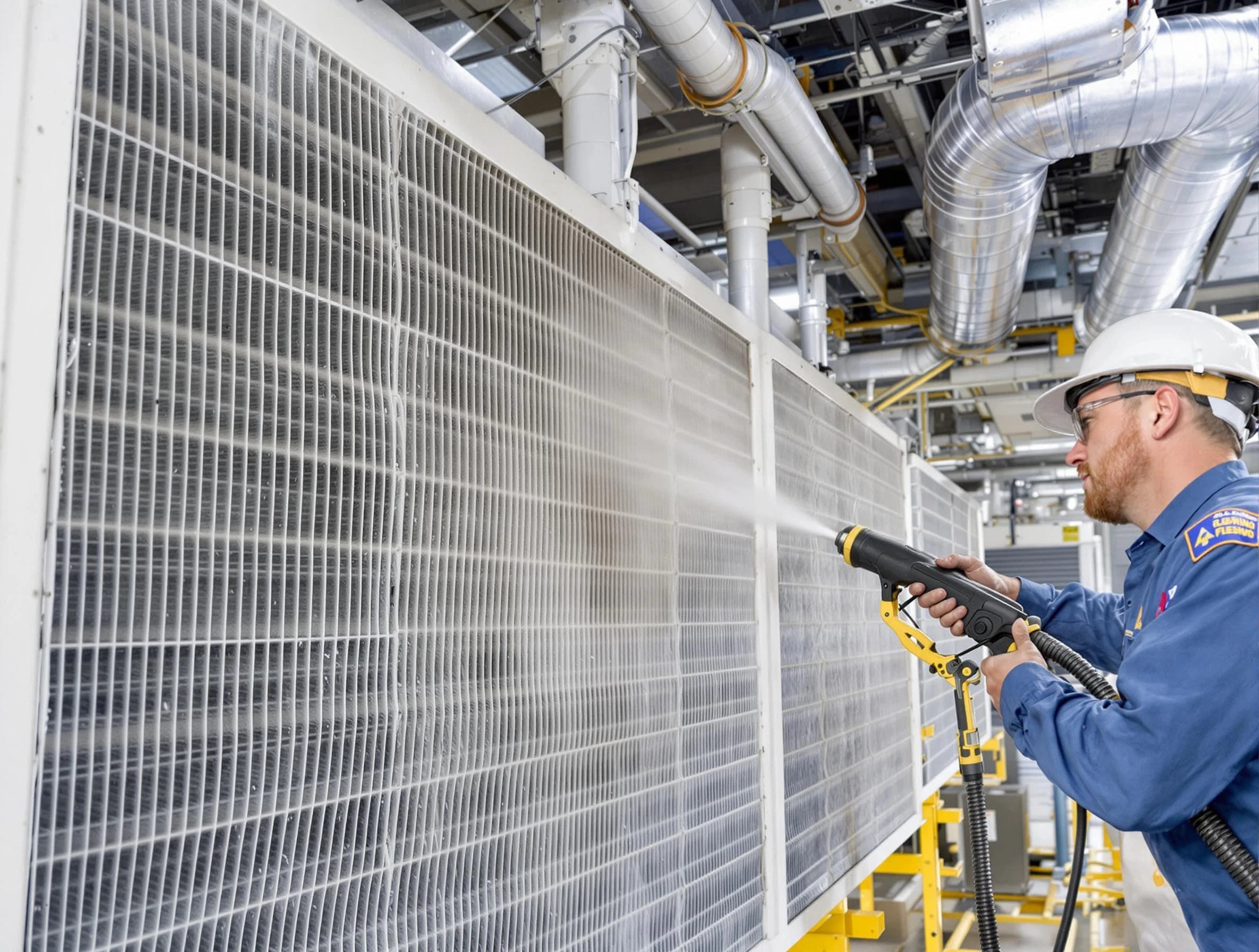 Professional commercial coil cleaning by Coopertown Air Duct Cleaning in Coopertown