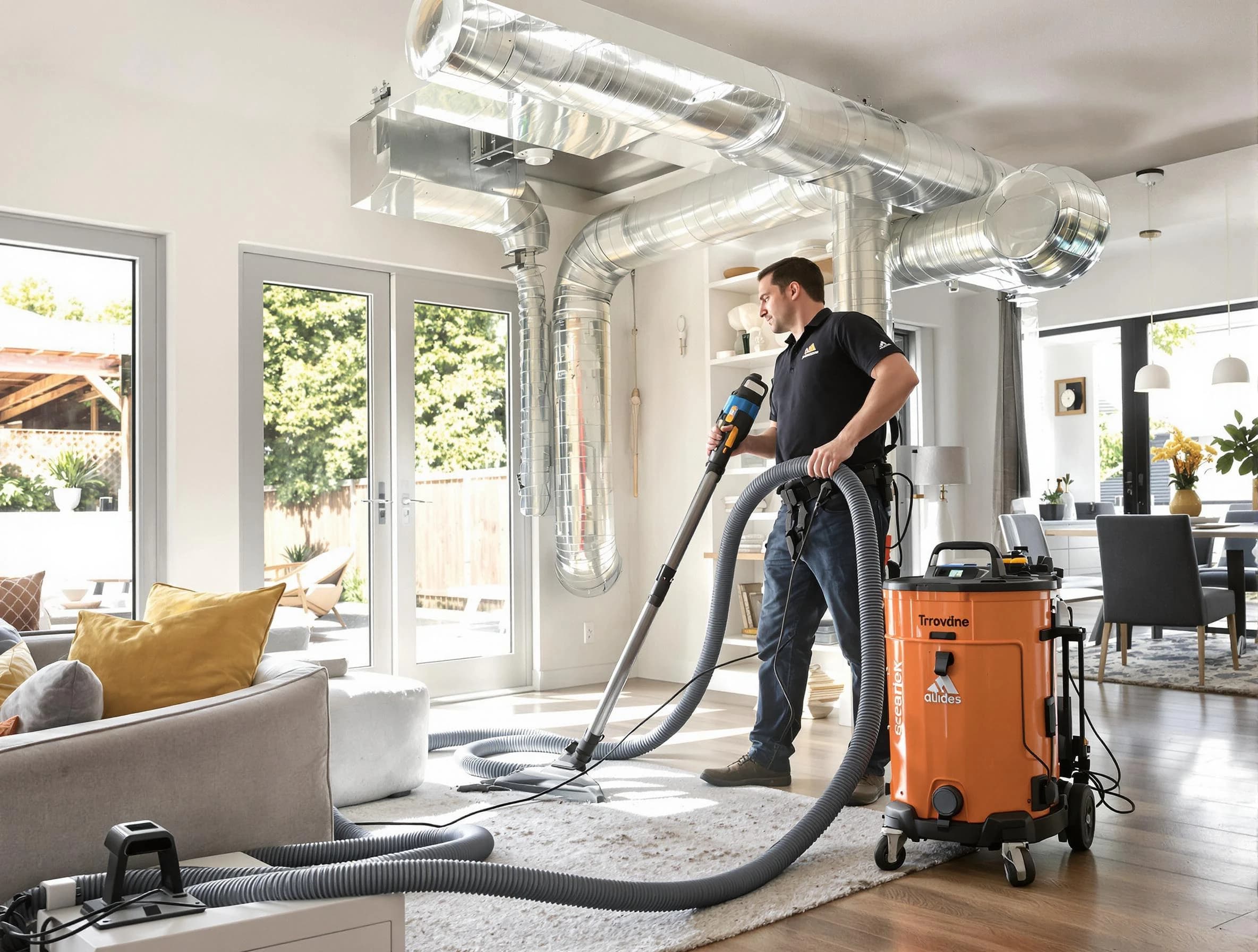 Coopertown Air Duct Cleaning specialist performing thorough residential duct cleaning using advanced equipment in Coopertown