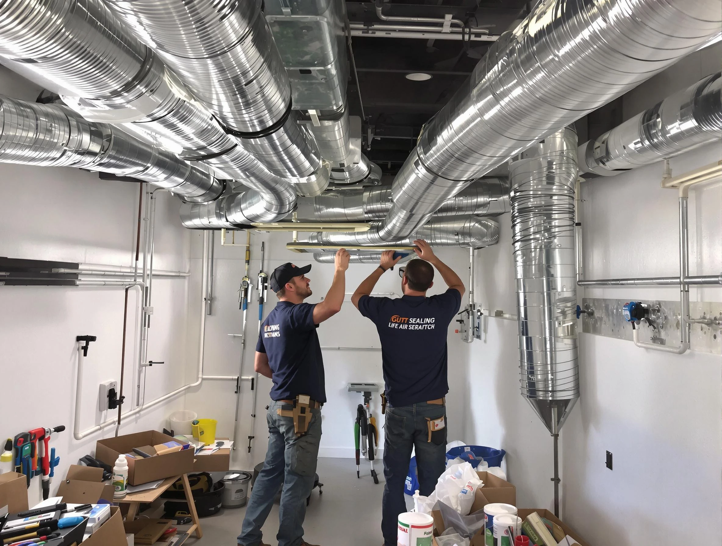 Coopertown Air Duct Cleaning technician applying professional duct sealing solutions in Coopertown