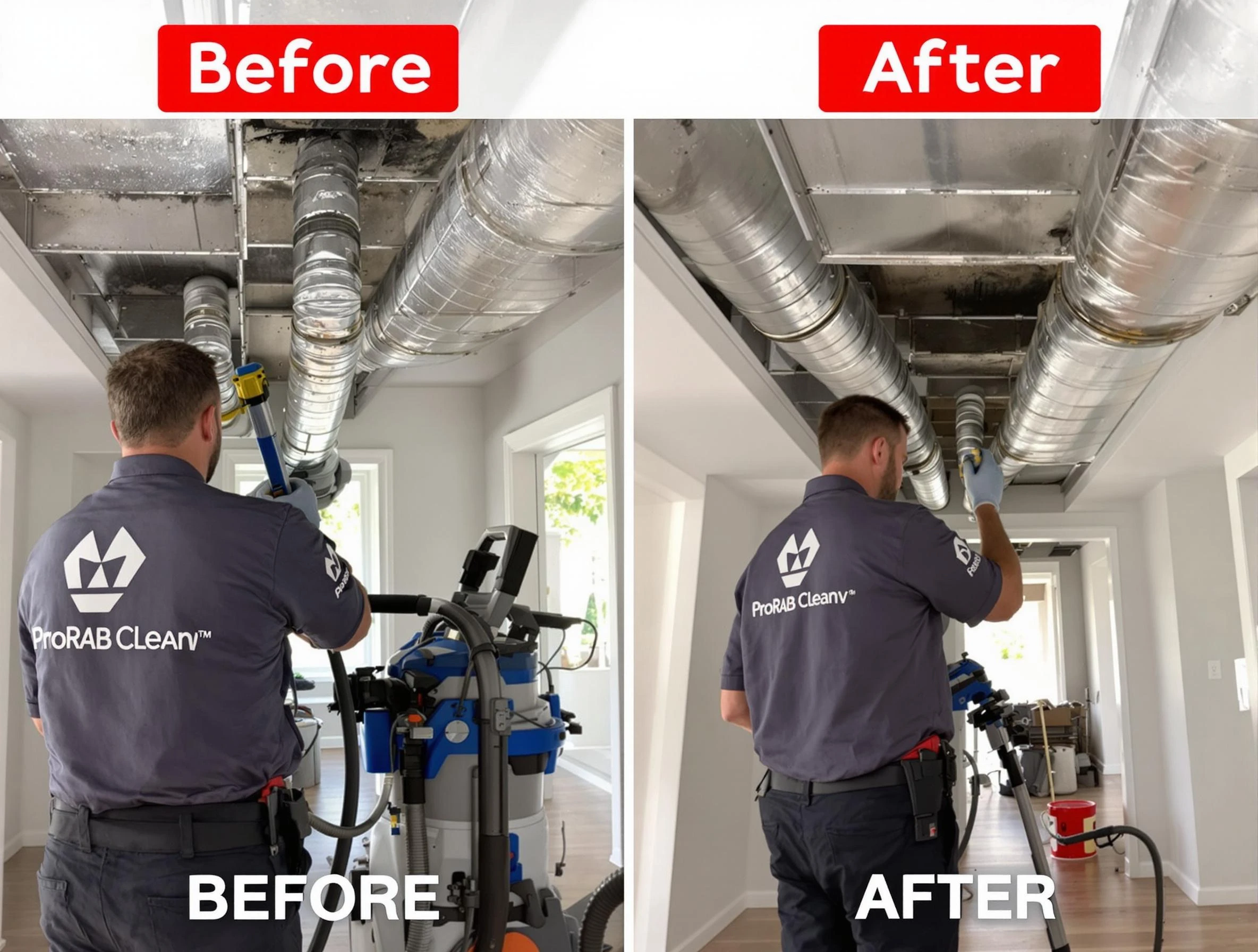 Coopertown Air Duct Cleaning expert performing thorough residential duct cleaning in a Coopertown home
